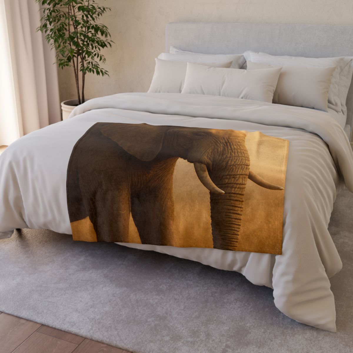 Savannah Sentinel Elephant custom blankets