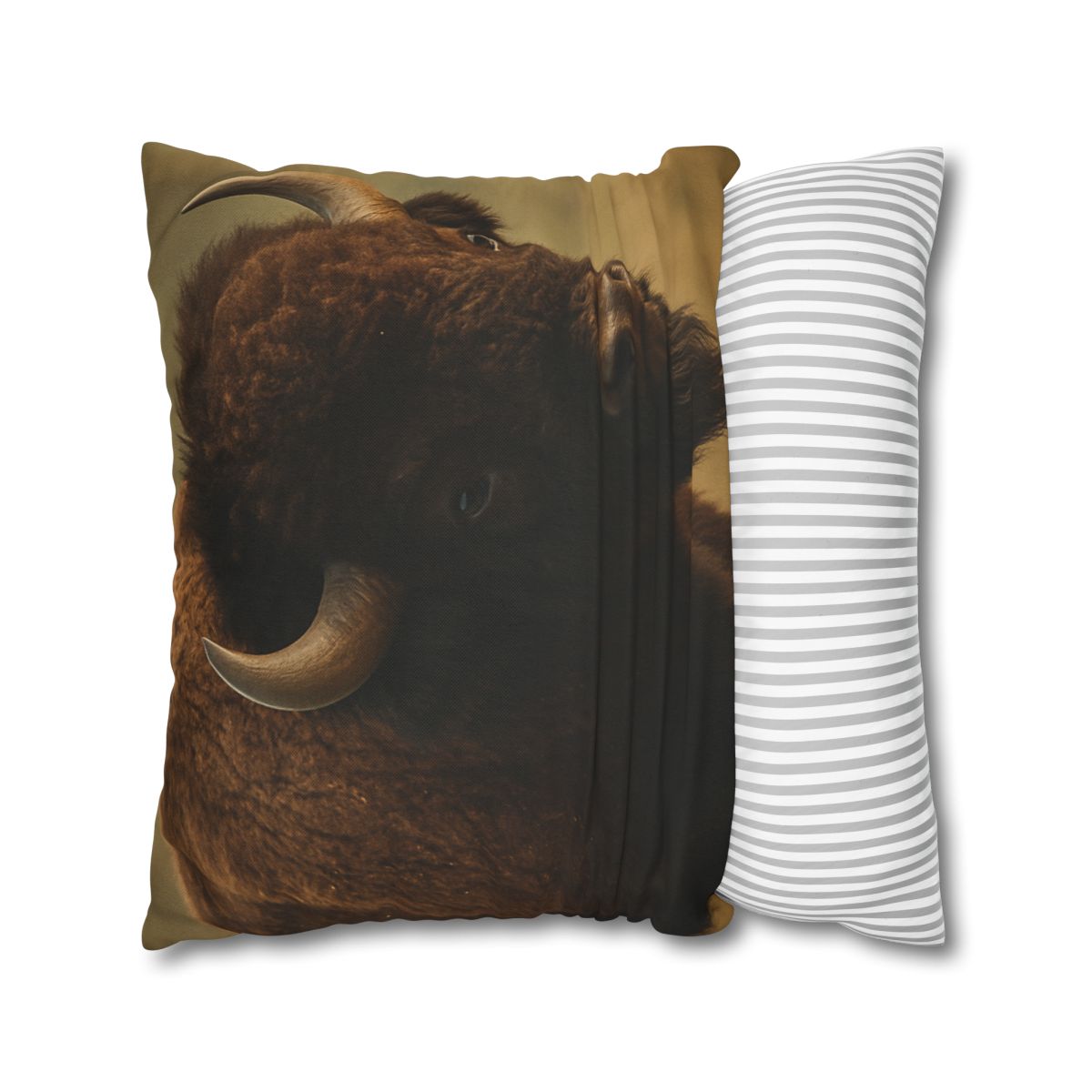 Thunder Stillness American Bison soft cotton pillow cases