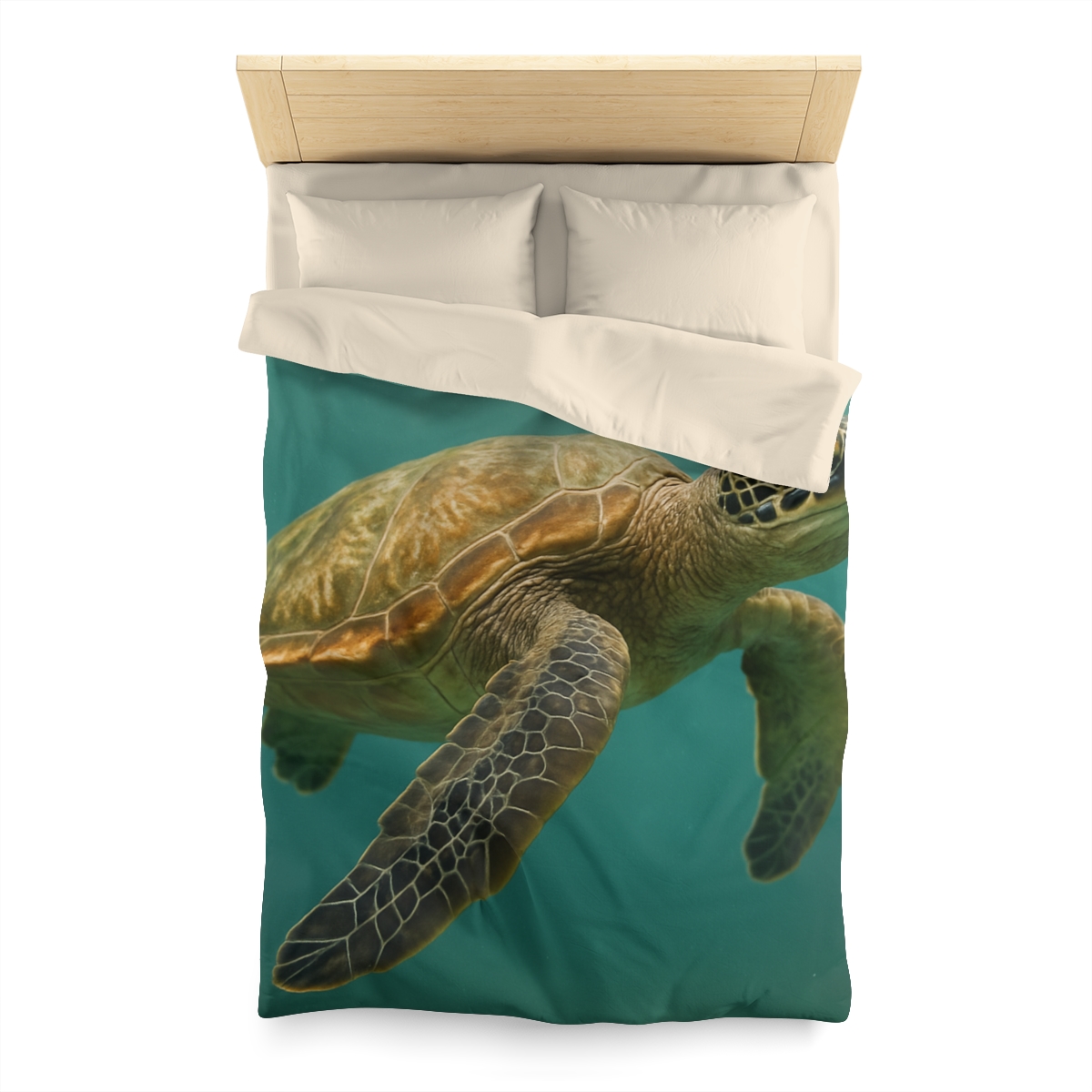 Amber Stillness Green Sea Turtle stylish duvet covers