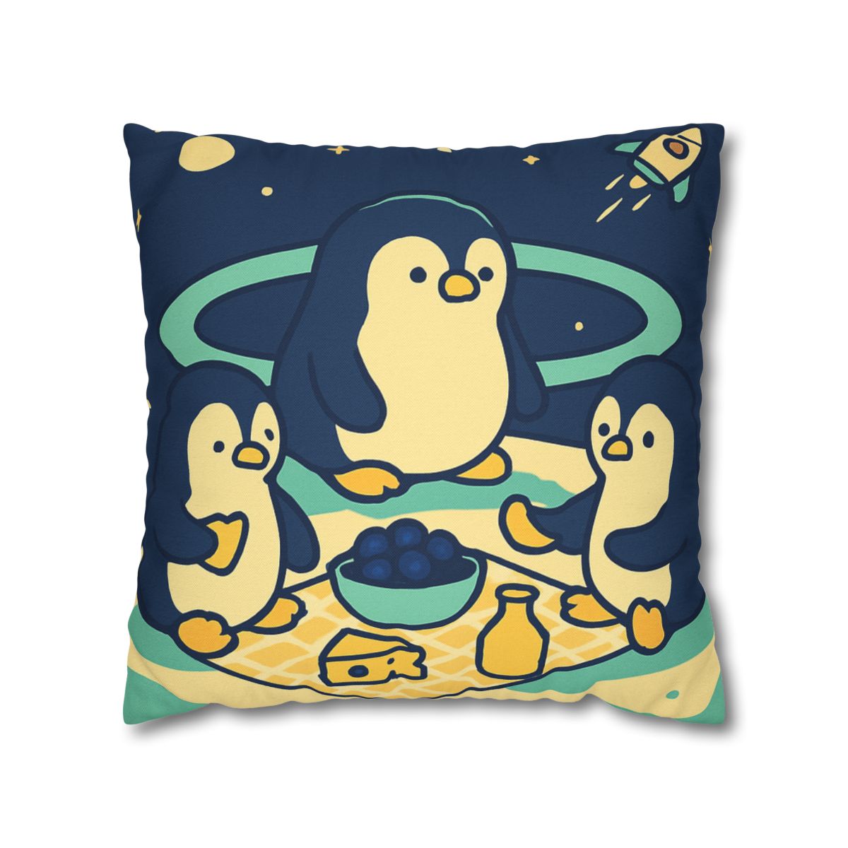 Planet Picnic Penguins comfortable bedding pillow covers