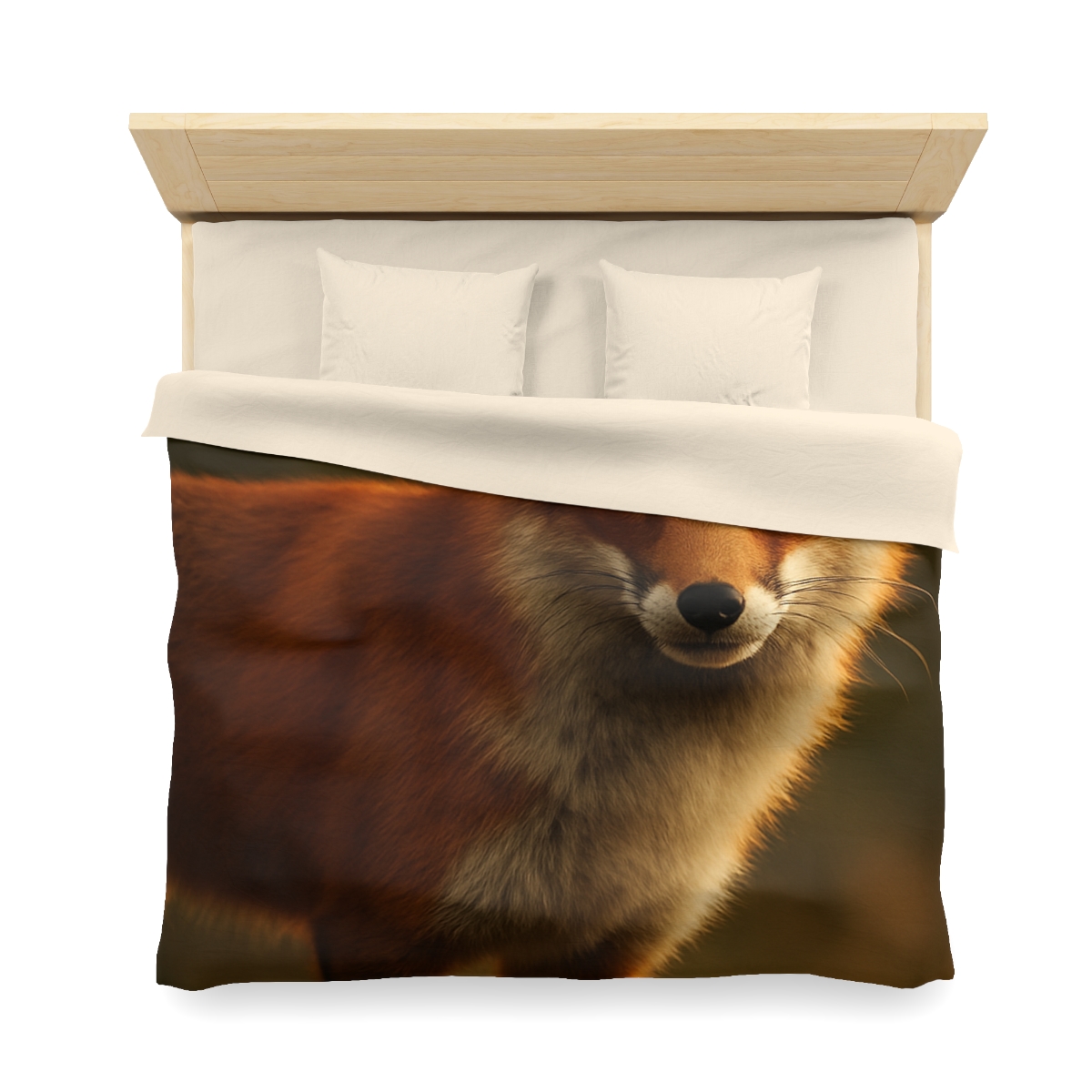 Ember Thicket Red Fox designer printed duvets