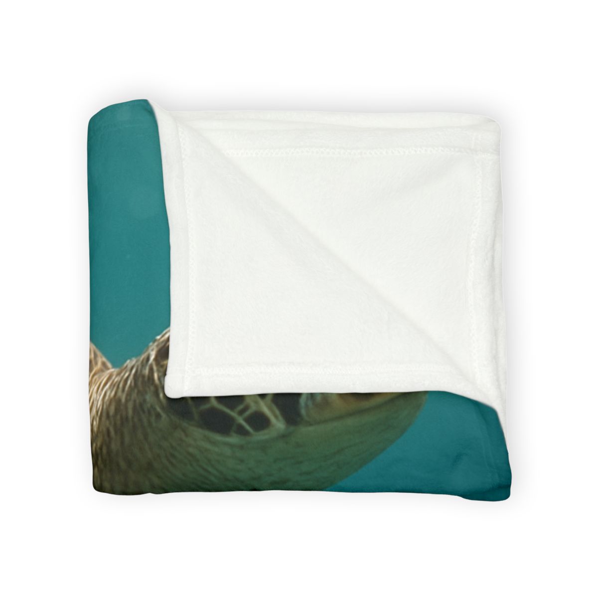Nebula Glide Green Sea Turtle designer printed blankets