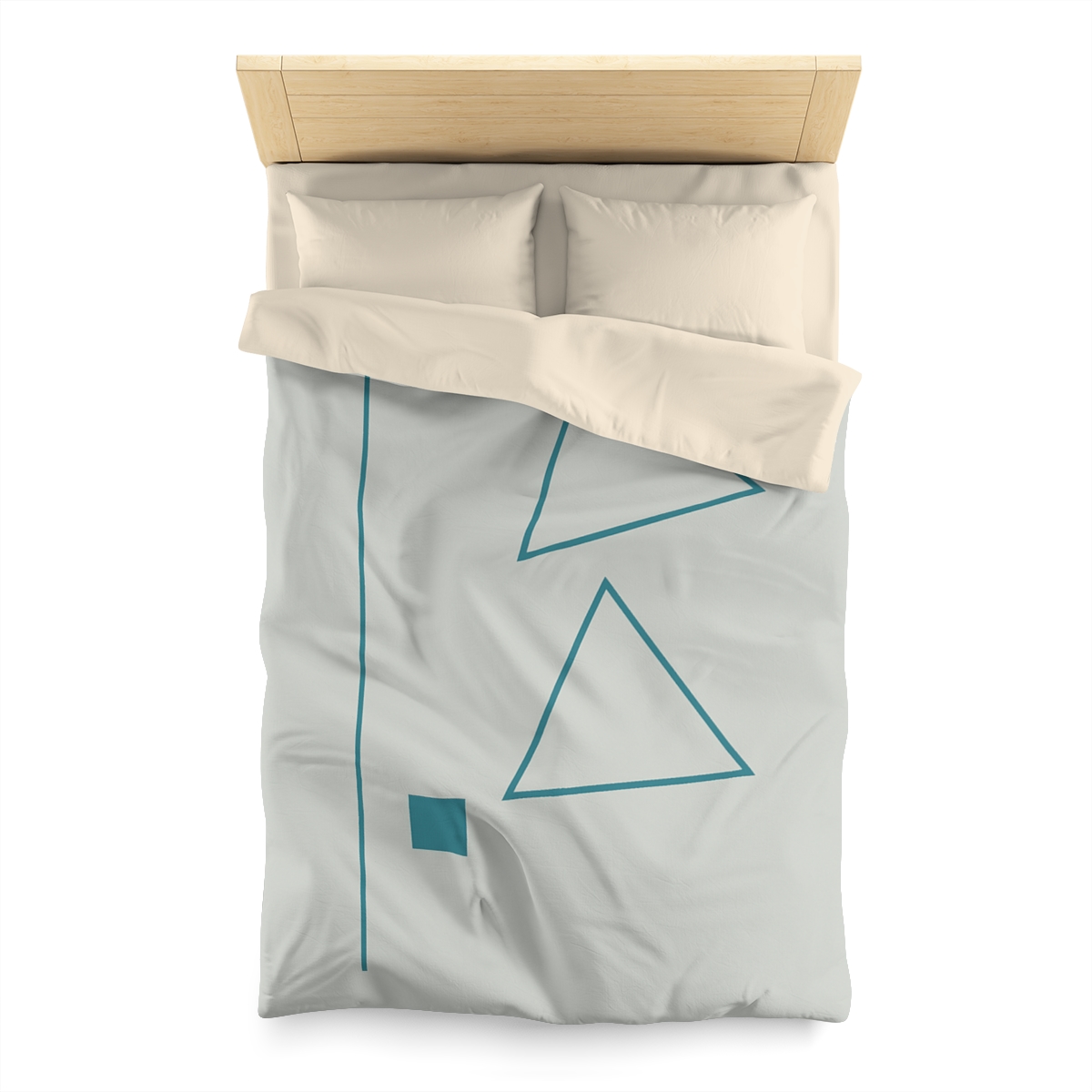 Staggered Triangles With Silent Axis personalized bedding duvets