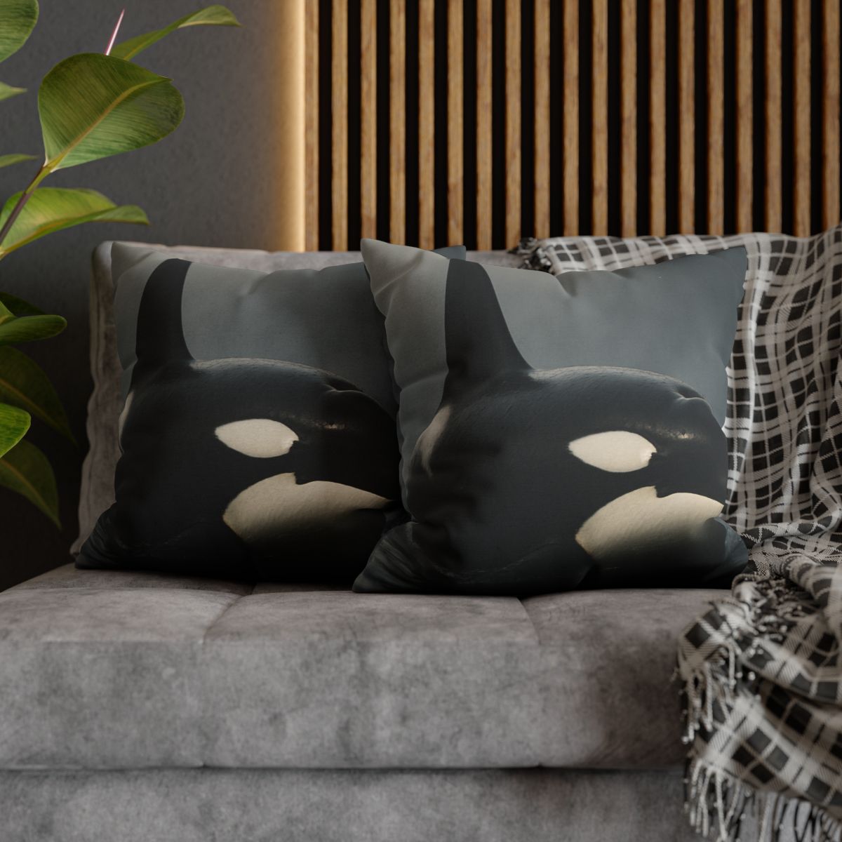 Quiet Current Orca custom pillow cases