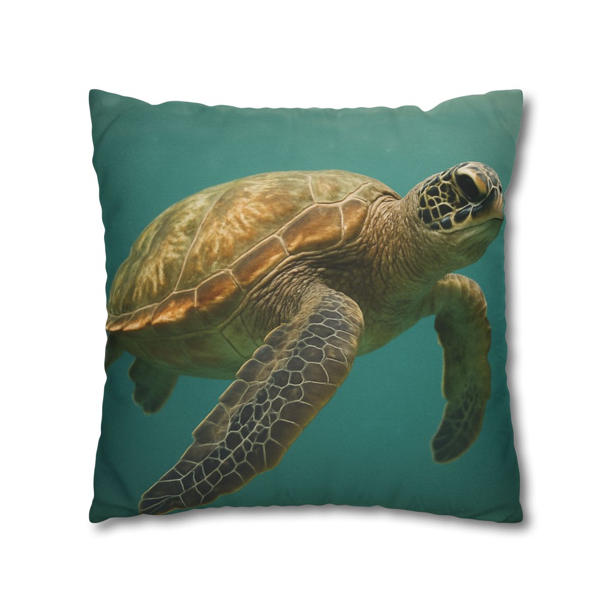 Amber Stillness Green Sea Turtle trendy patterned pillow cases