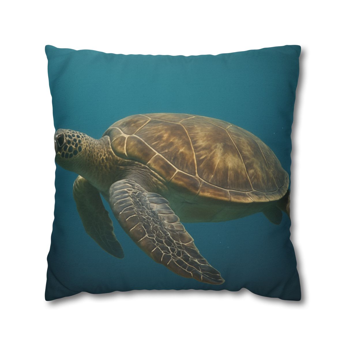 Emerald Drift Green Sea Turtle personalized pillow covers