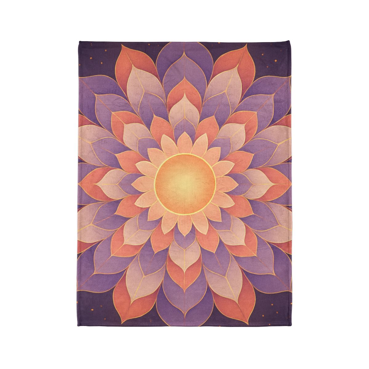 Petal Halo Mandala Drift decorative home blankets