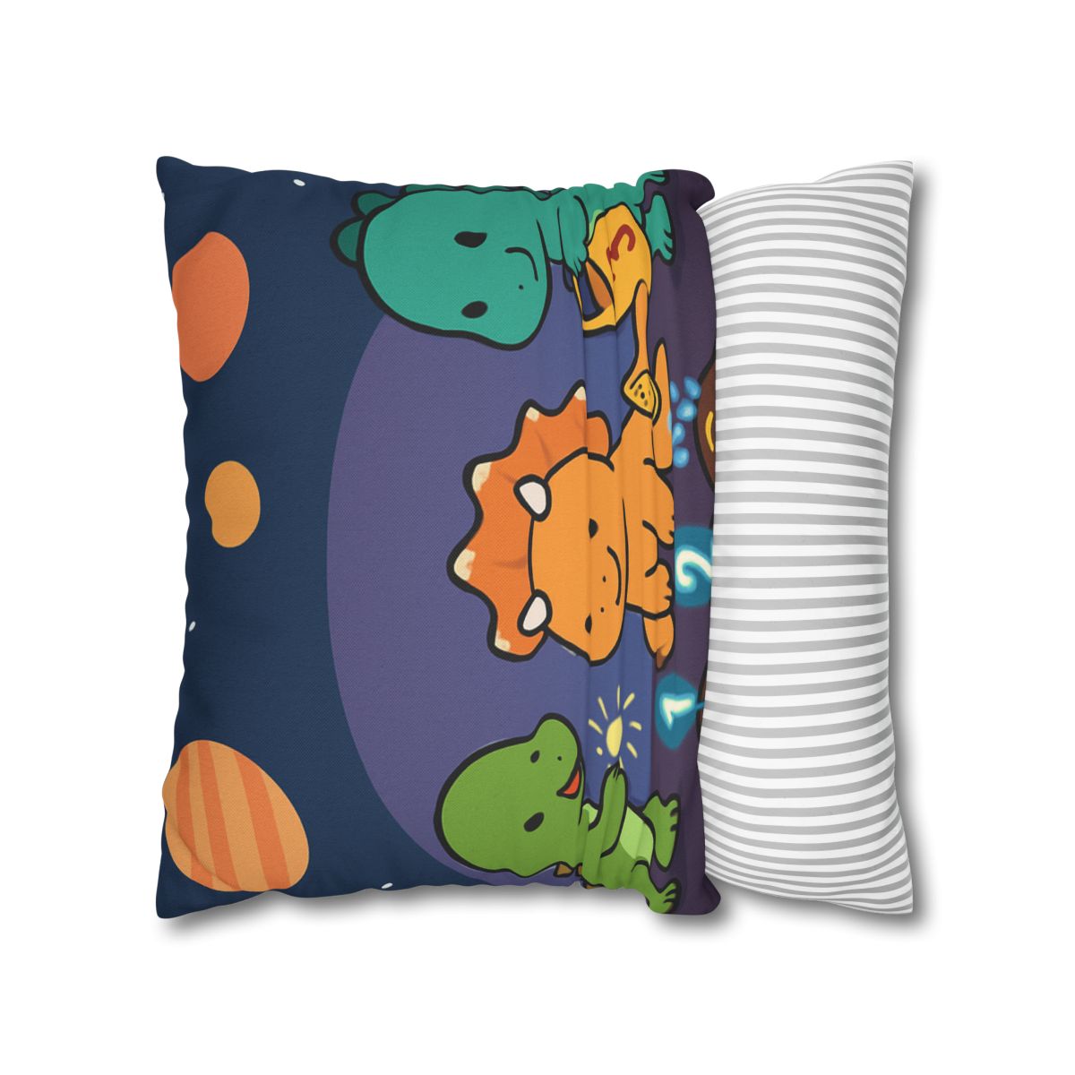 Galaxy Garden Dinosaurs designer print pillow cases