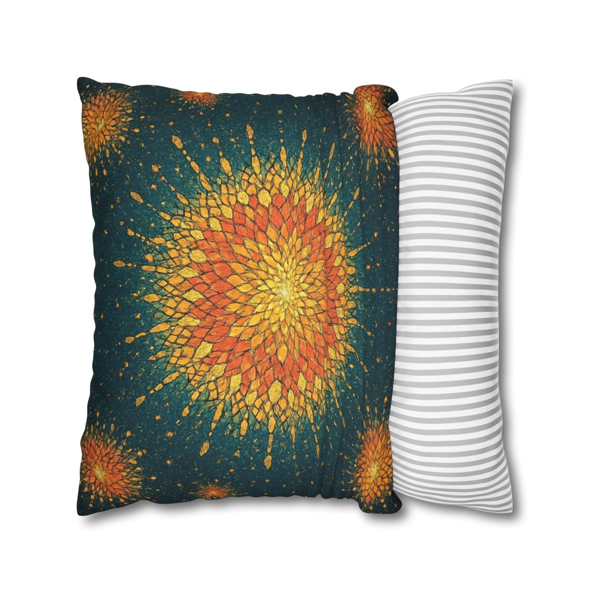 Starburst Mosaic Halo personalized pillow covers