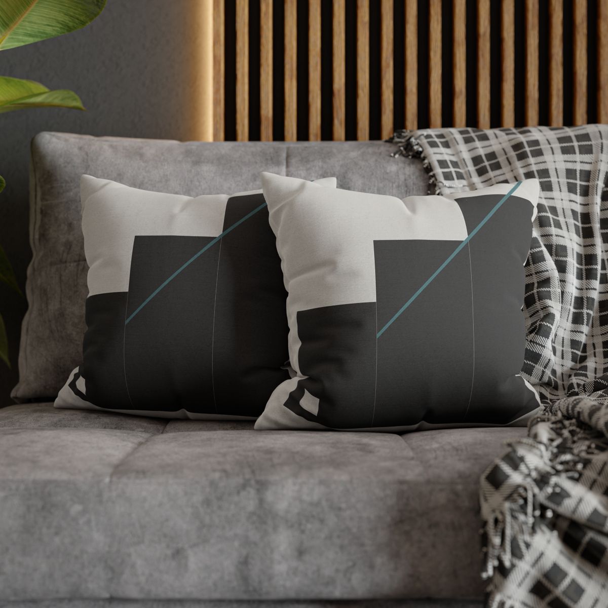 Stepped Rectangles With Quiet Diagonal stylish decorative pillowcases