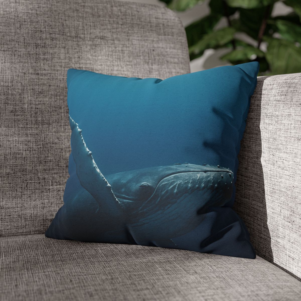 Nebula Dive Humpback Whale soft cotton pillow cases