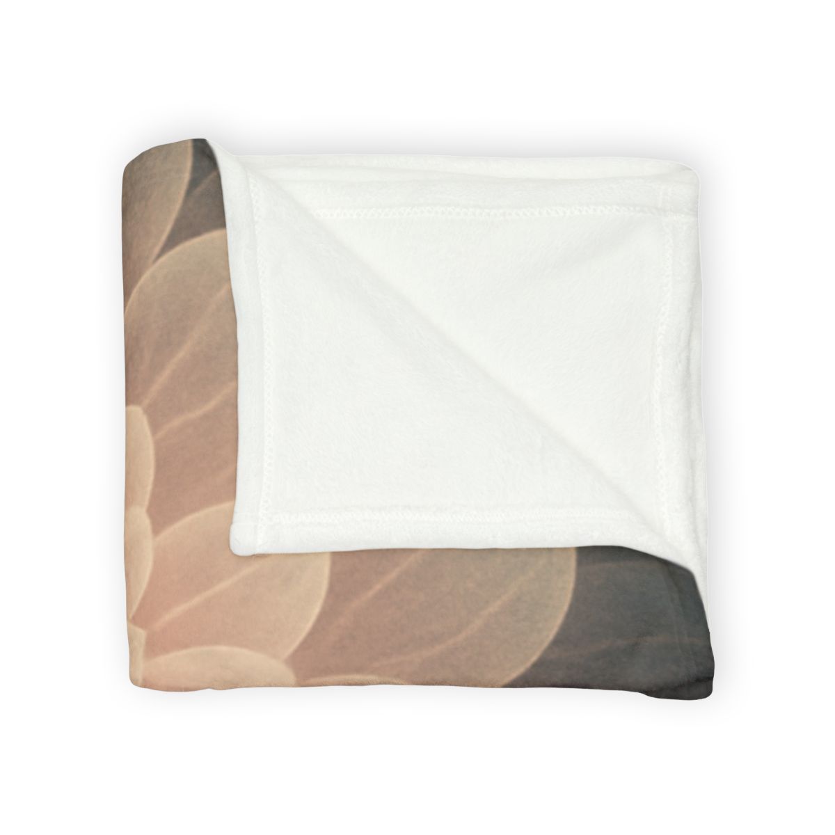 Petal Halo Fractals stylish throw blankets