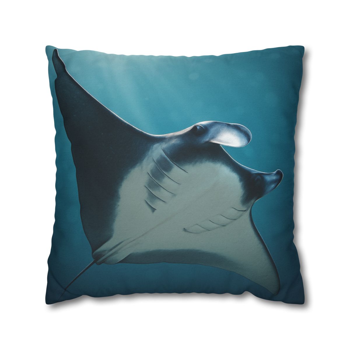 Starlit Surge Manta Ray designer print pillow cases