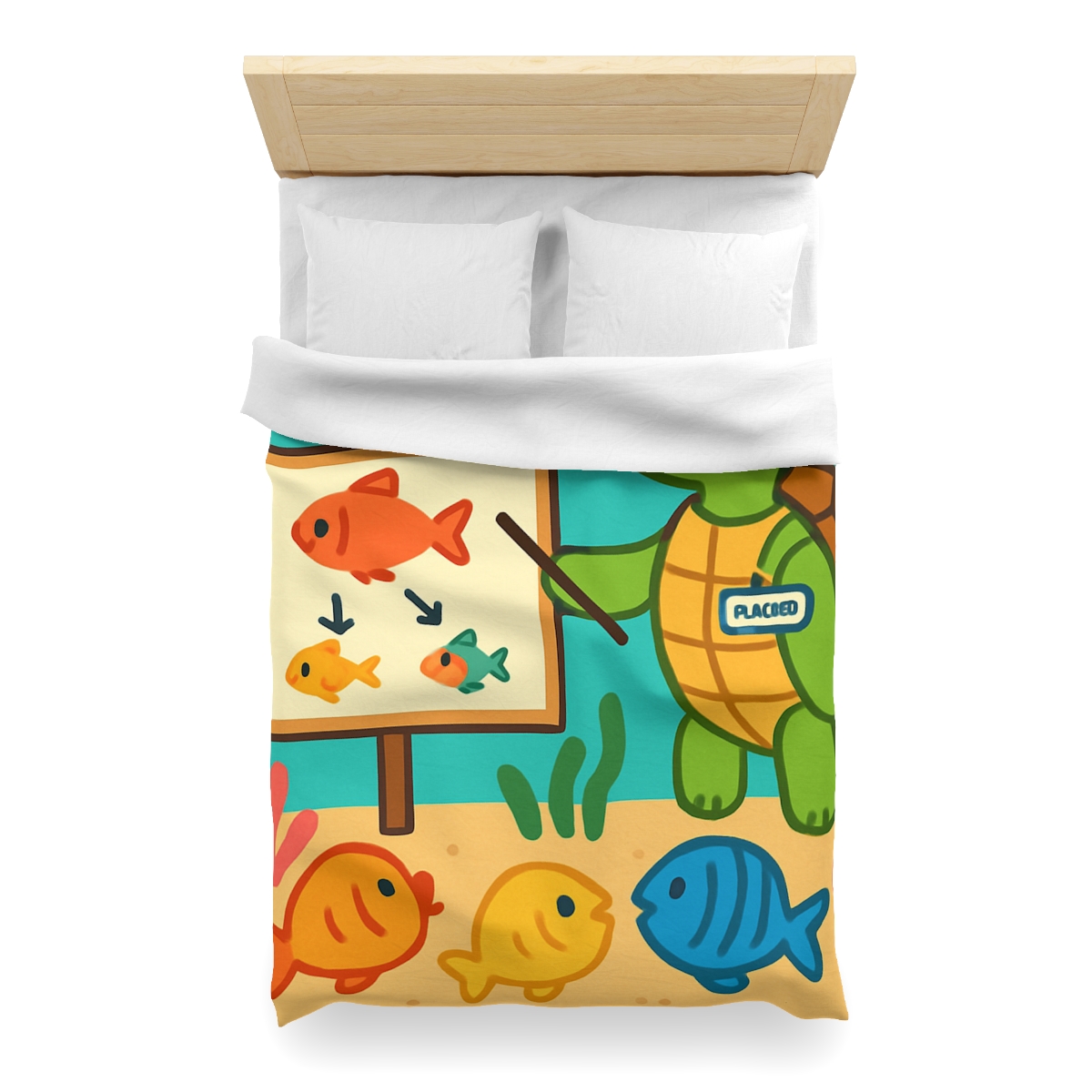 Coral Classroom Sea Turtle Guide trendy bedroom duvets