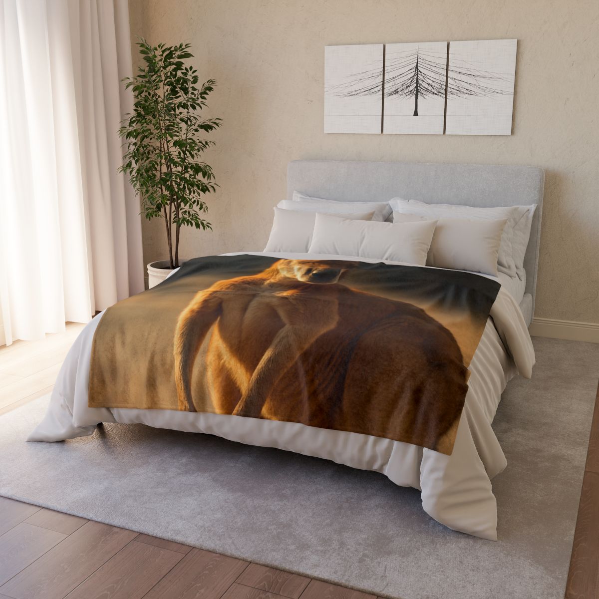 Ember Mantle Red Kangaroo trendy patterned blankets