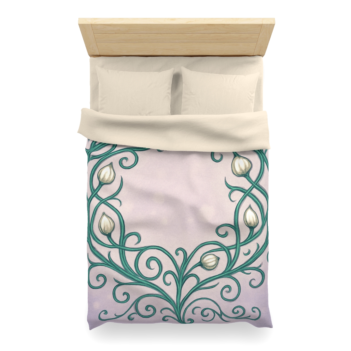 Vine Lattice Halo designer printed duvets