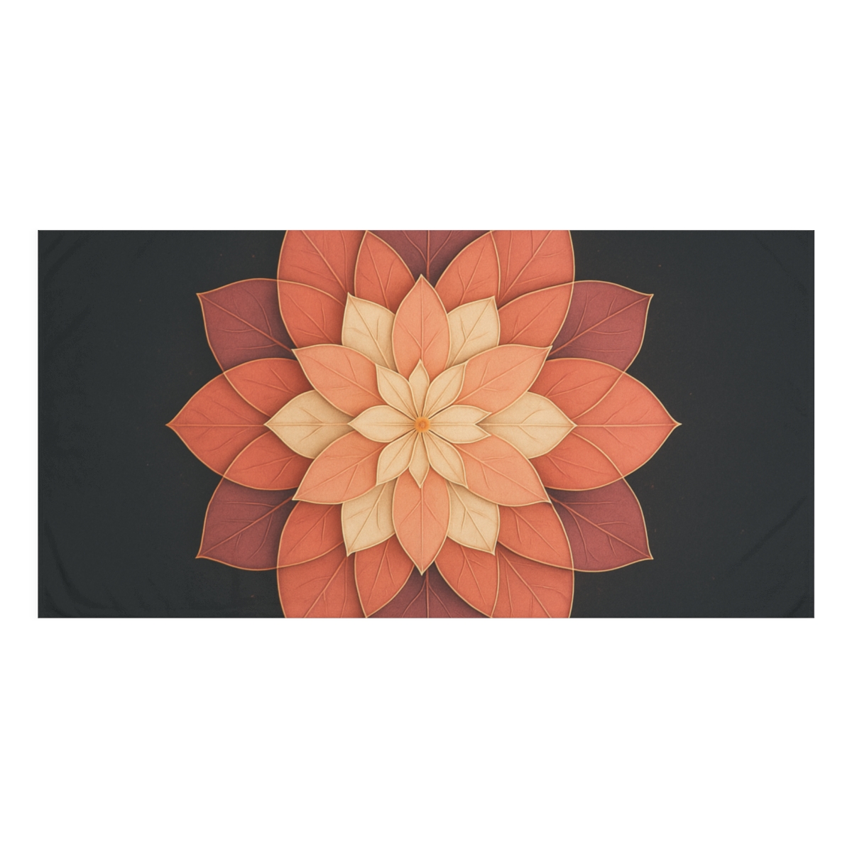 Petal Prism Rosette designer printed towels