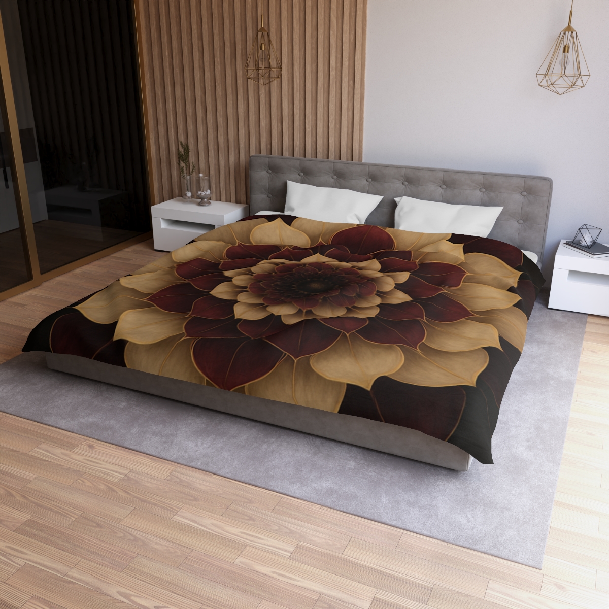 Petal Orbit Mandala stylish duvet covers