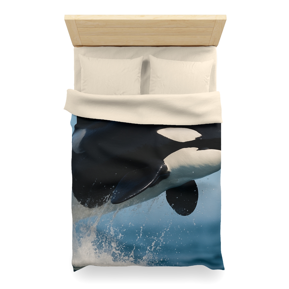 Tidal Monarch Orca custom duvets