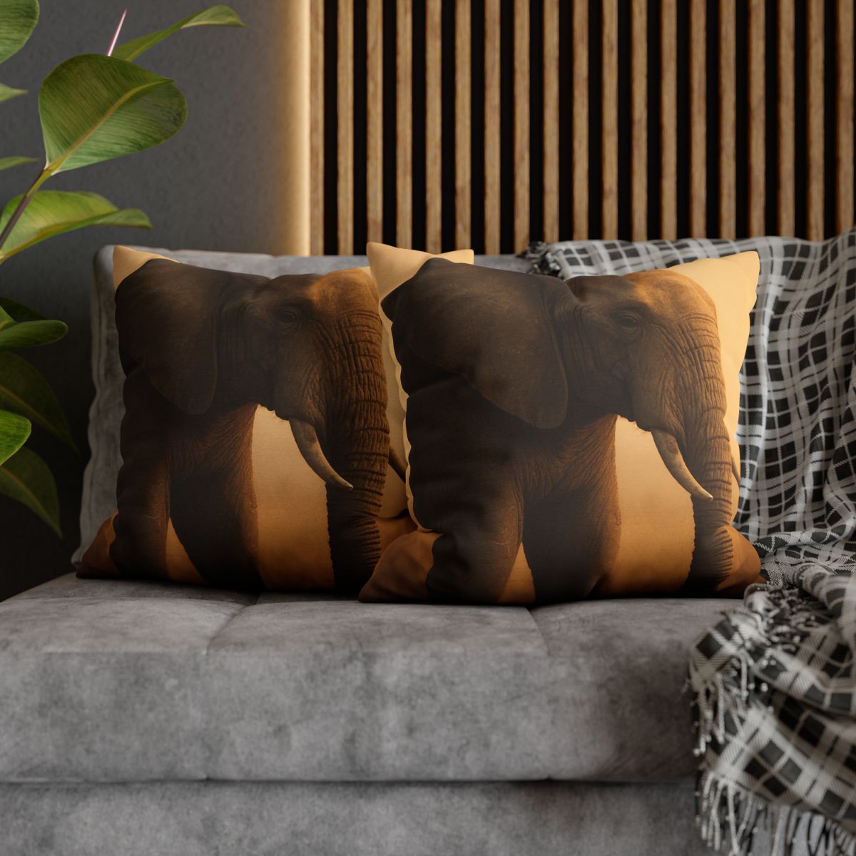 Savannah Sentinel Elephant unique gift pillow cases