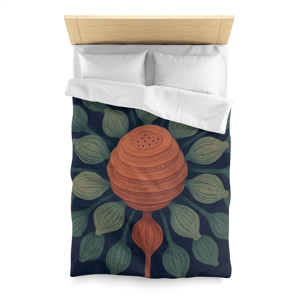 Spiral Seed Pod Halo unique patterned duvets