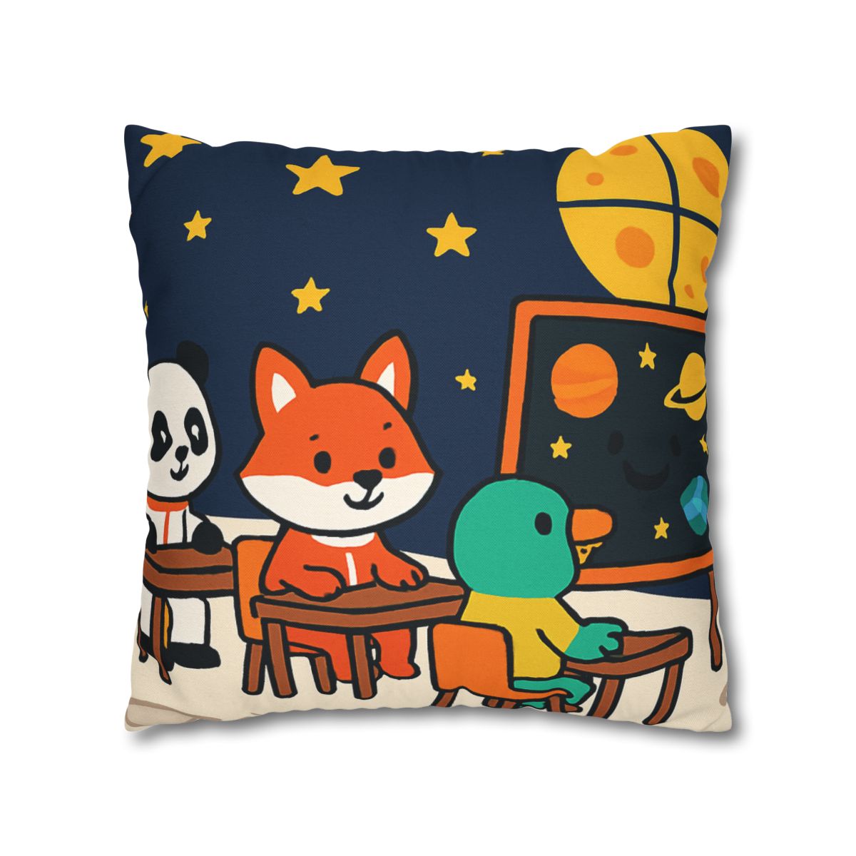 Space School For Curious Critters comfortable bedding pillow covers