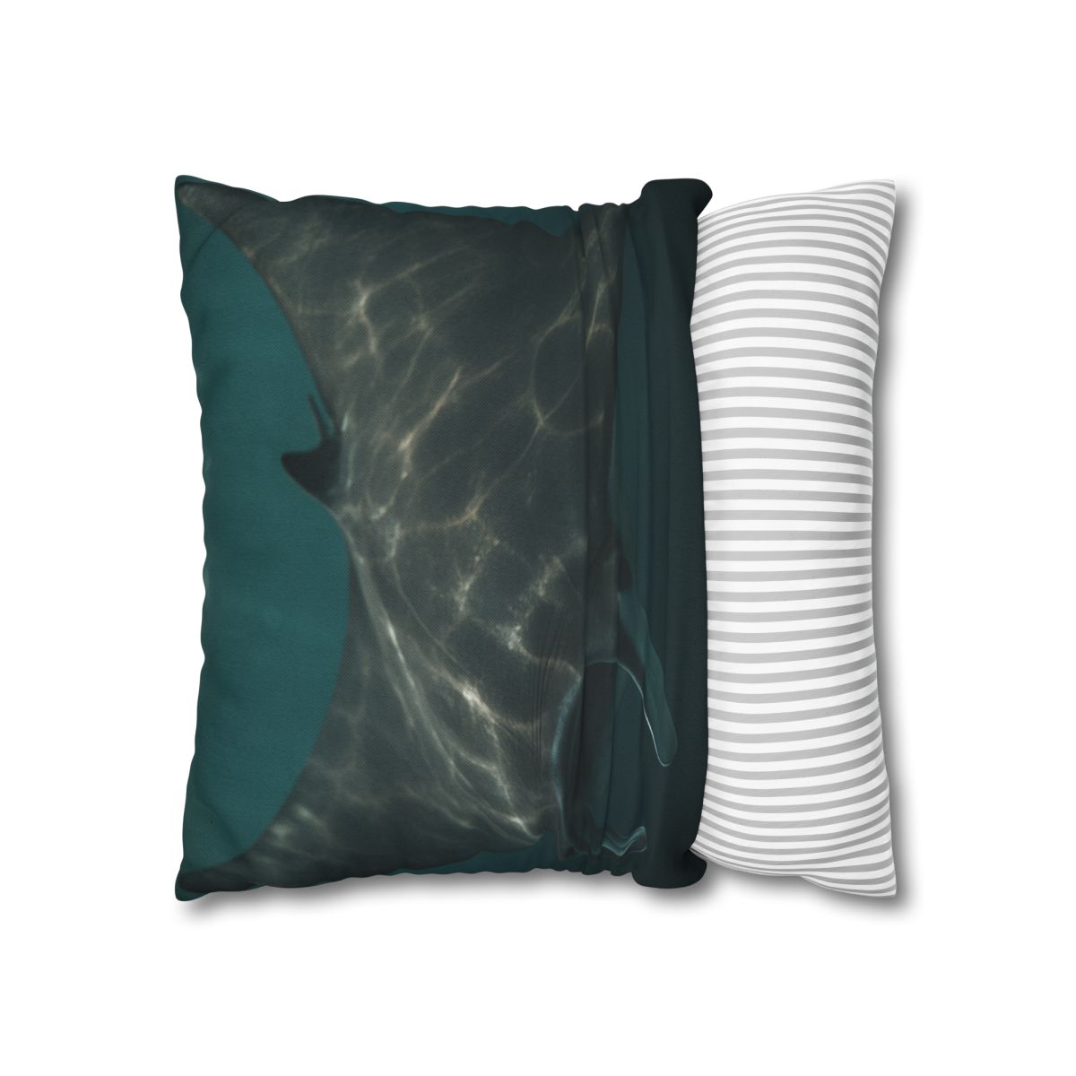Moonlit Drift Giant Manta Ray designer print pillow cases