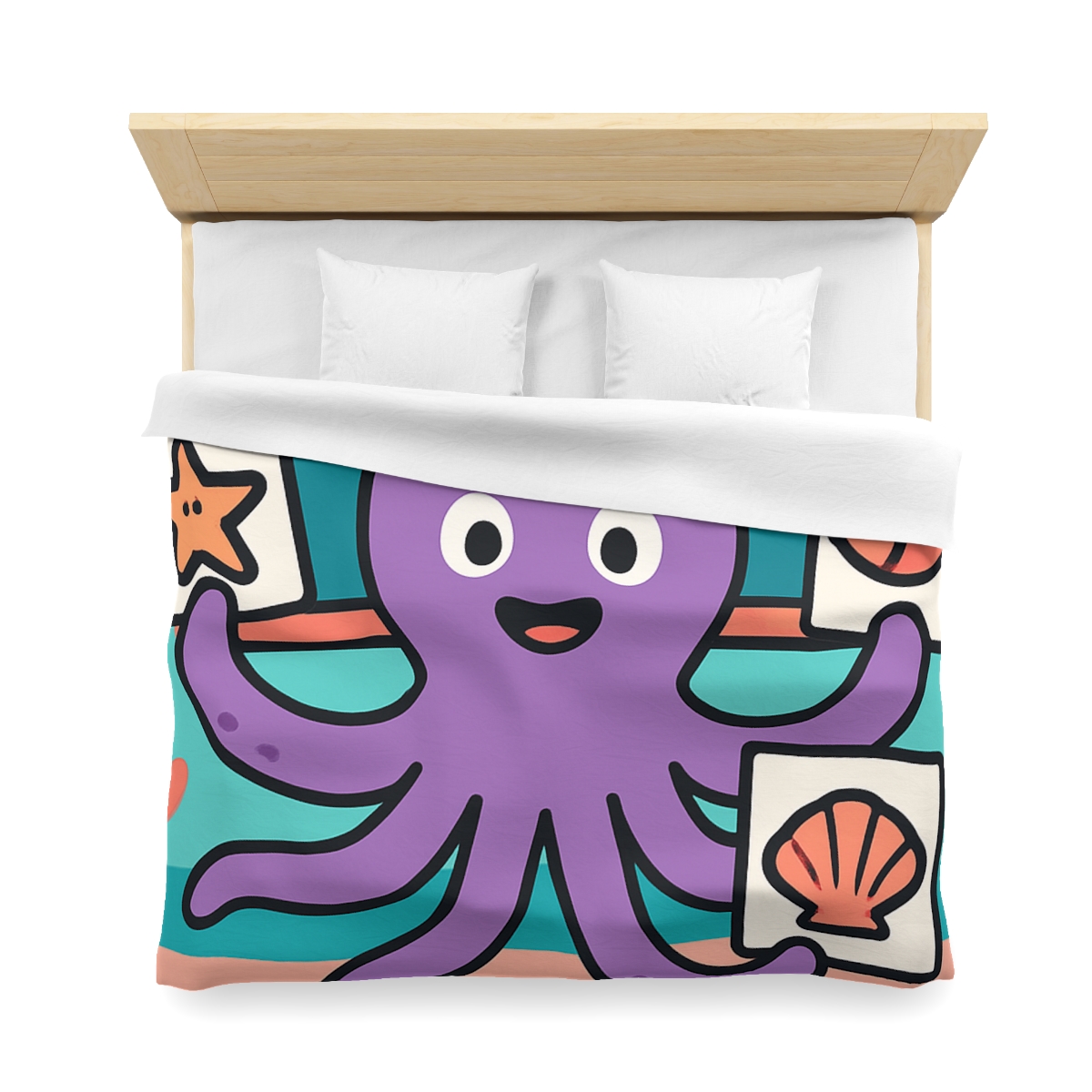 Coral Classroom Octopus soft comforter duvets