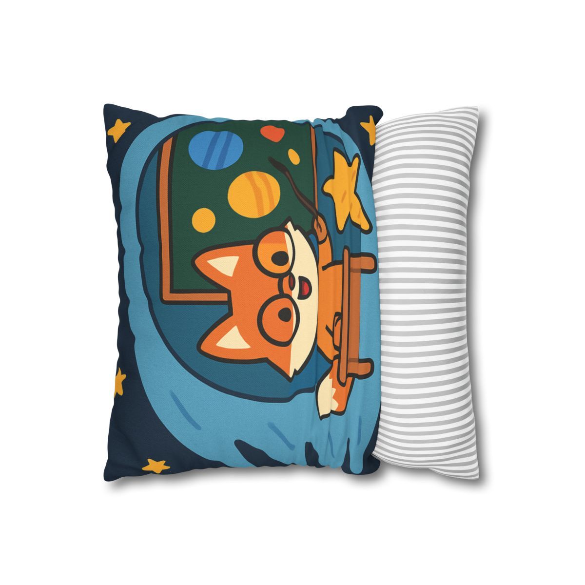 Comet Classroom With The Curious Fox custom pillow cases