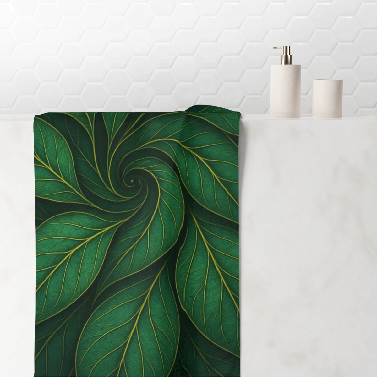 Foliage Vein Interlace soft cotton towels