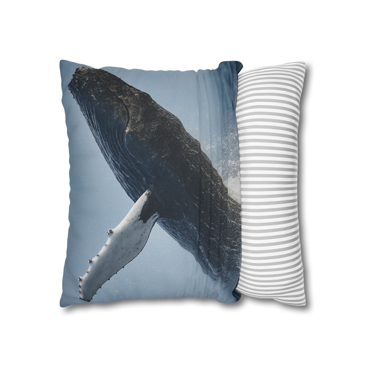 Humpback Whale Rising Calm trendy patterned pillow cases