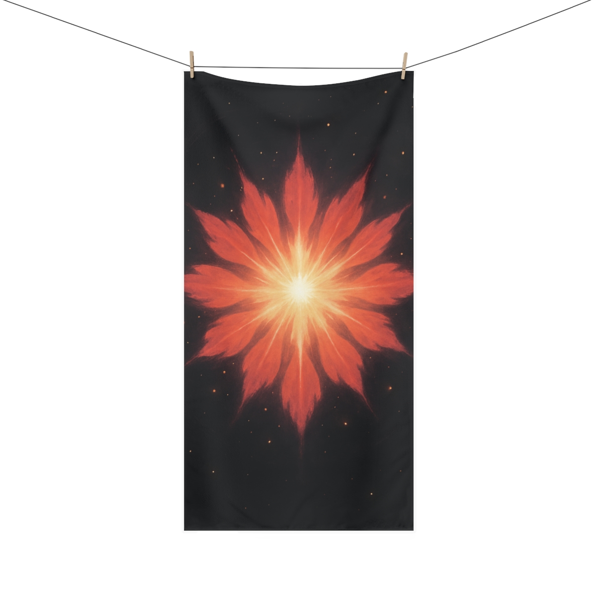 Starburst Petal Halo stylish beach towels