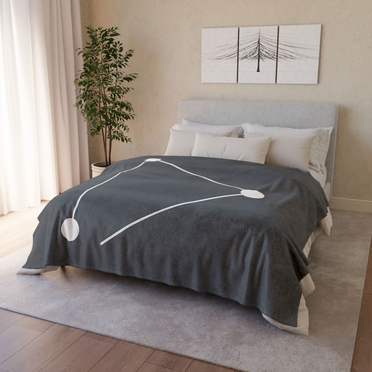 Triangular Line Constellation warm winter blankets