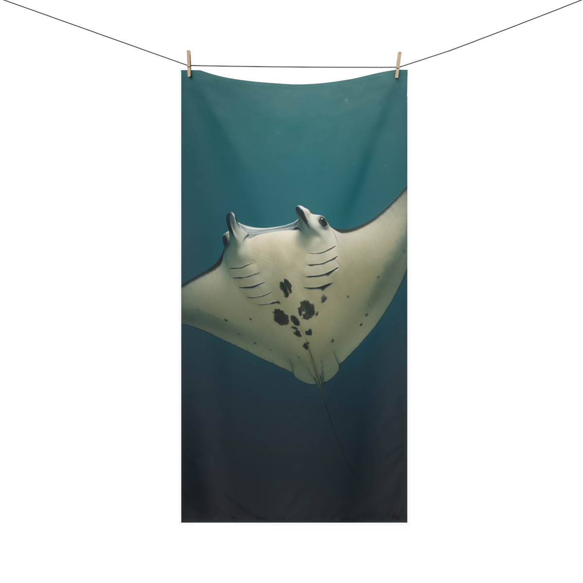 Silent Glide Manta Ray stylish beach towels