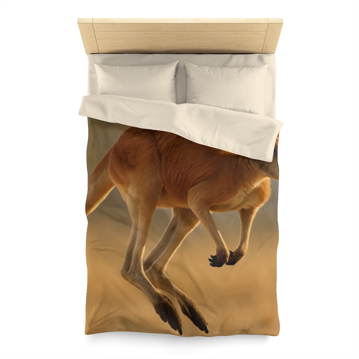 Ember Hop Red Kangaroo custom duvets