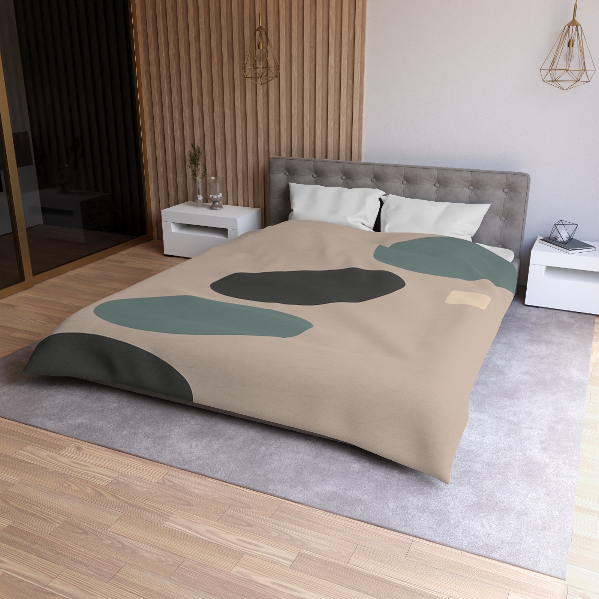 Staggered Ovals With Pause soft comforter duvets