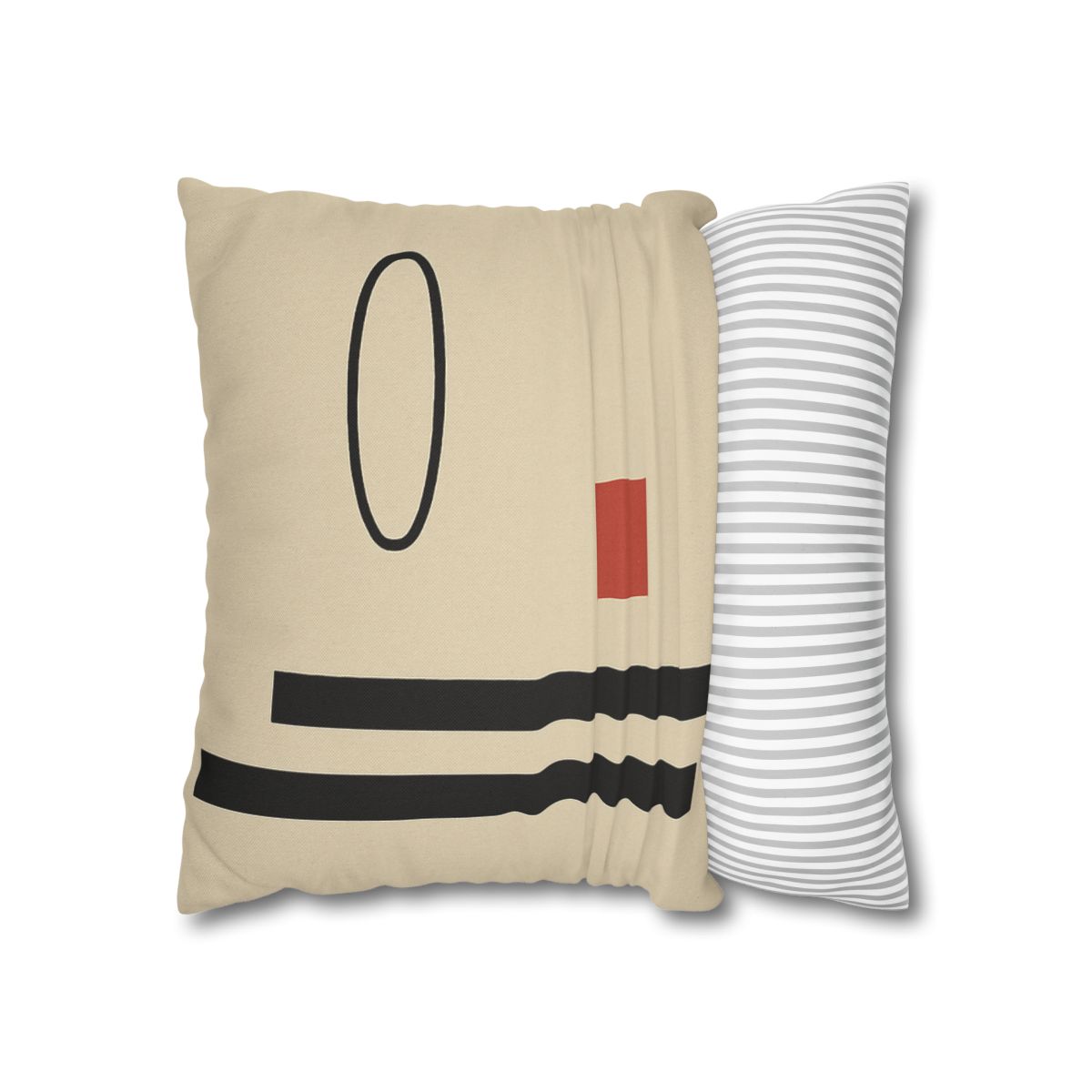 Aligned Posts With Floating Oval personalized pillow covers