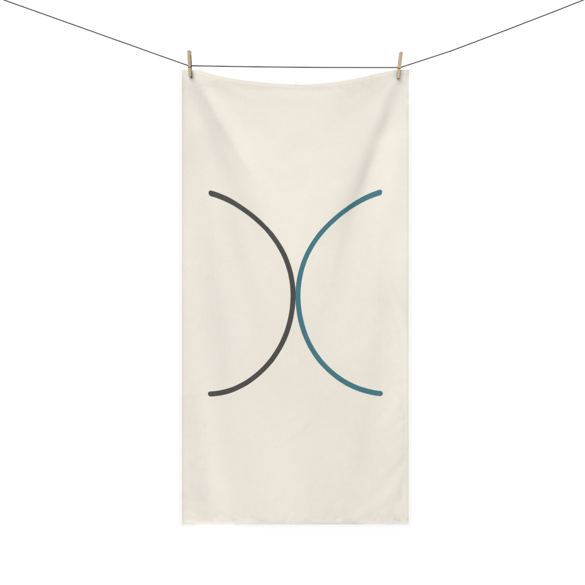 Intersecting Arc Duo decorative home towelscustom towels