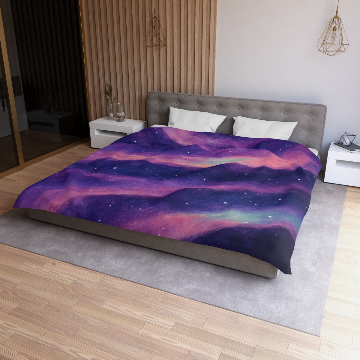 Spectral Nebula Loom Tapestry custom duvets