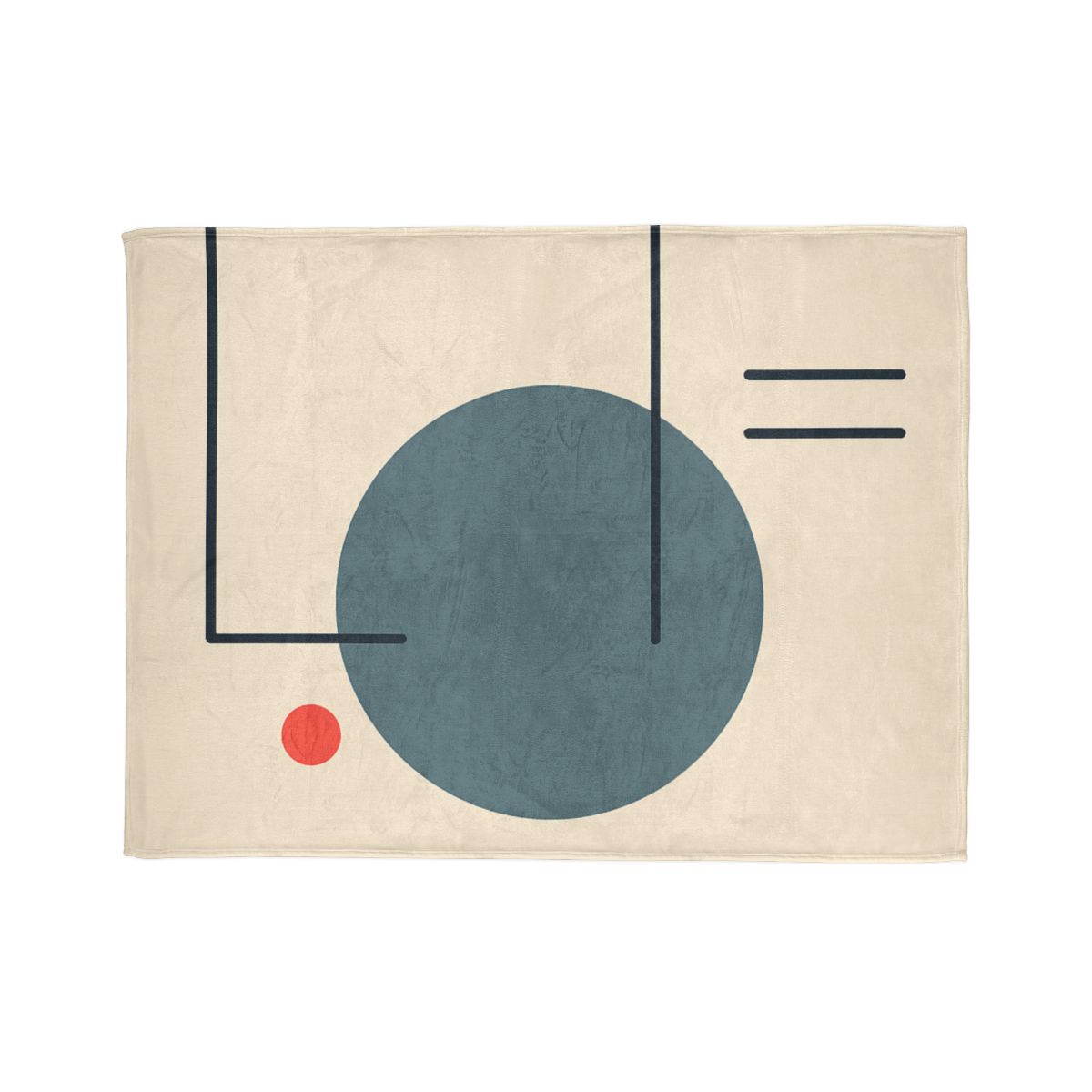 Quiet Orbit With Offset Frame personalized cozy blankets