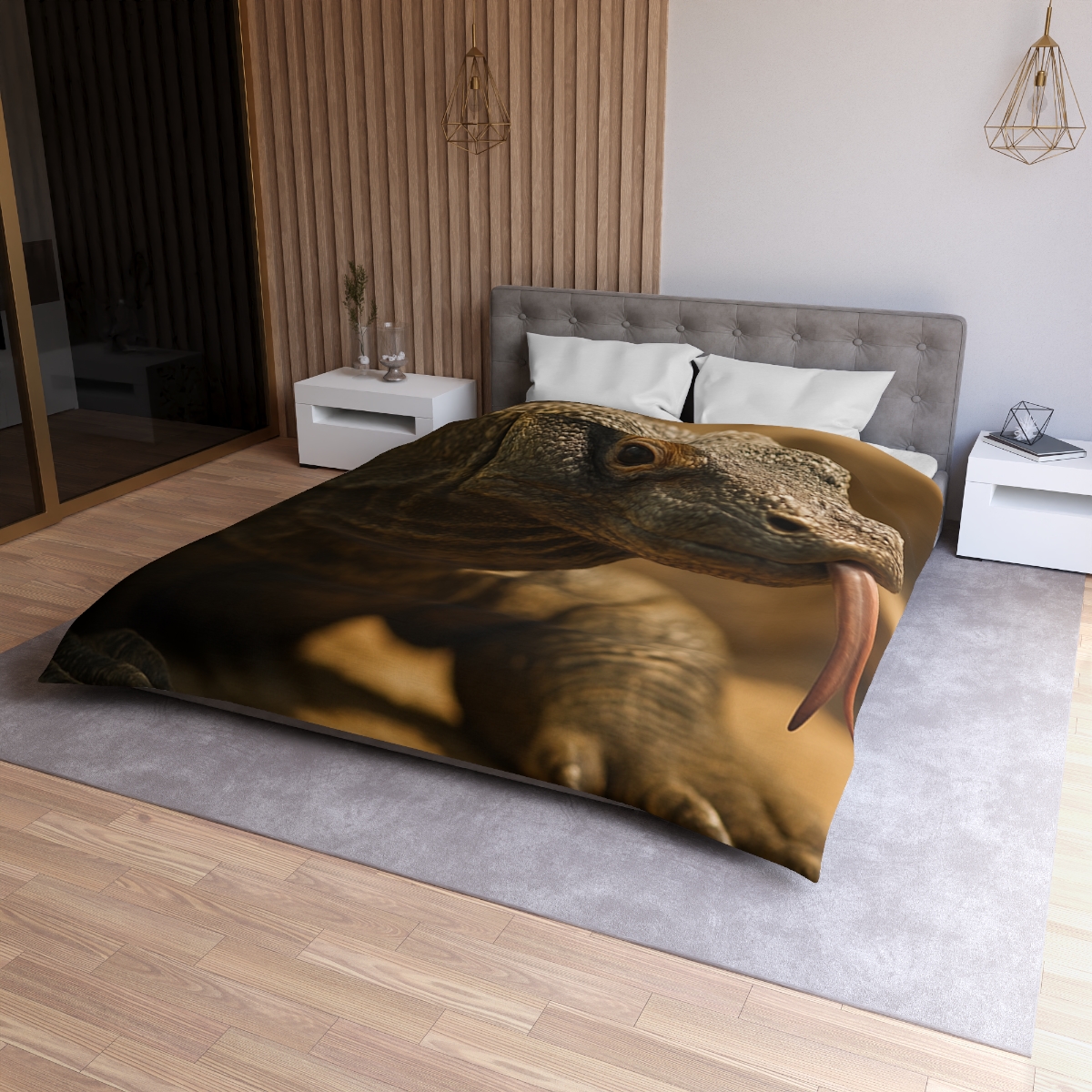 Ancient Sentinel Komodo Dragon custom duvets