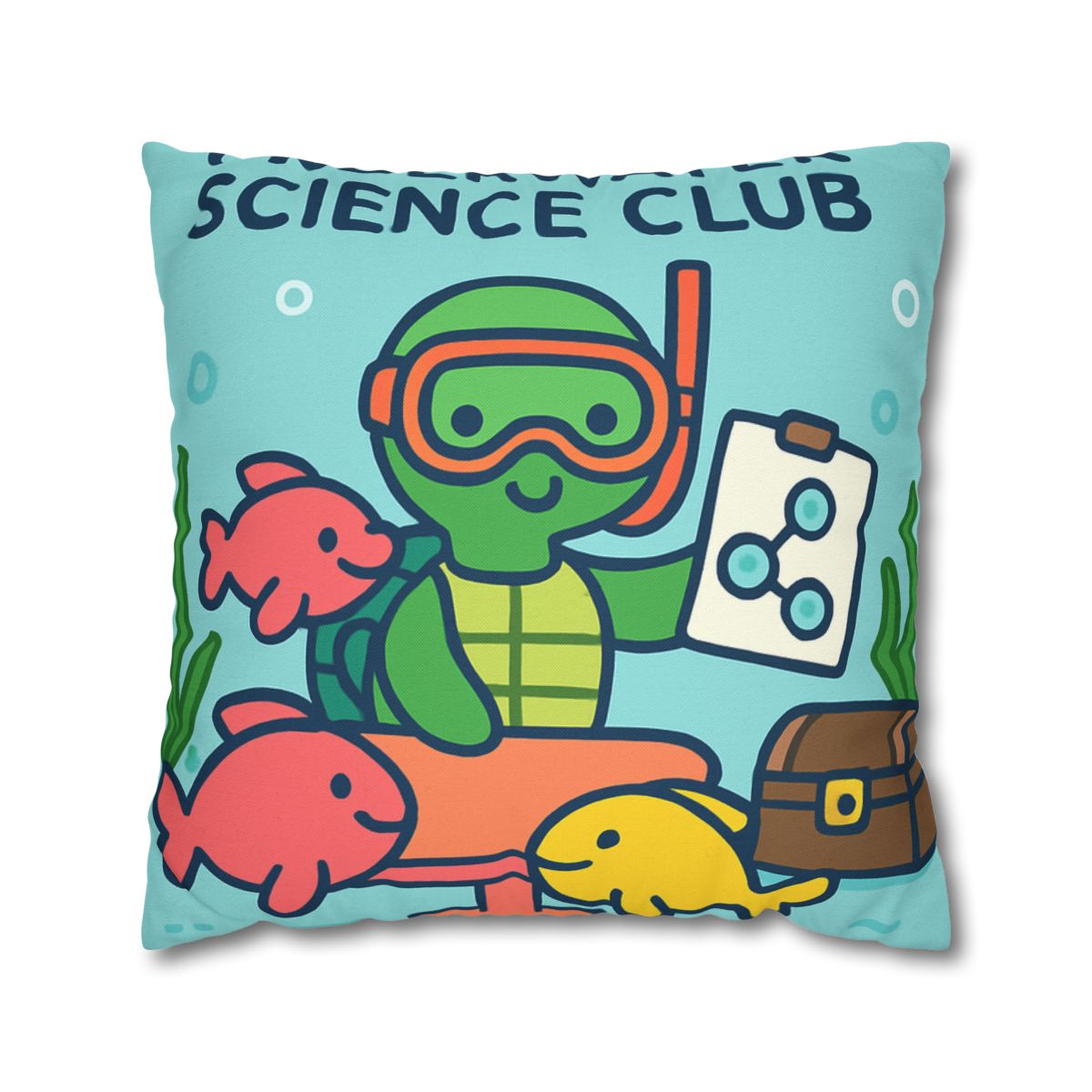 Coral Reef Science Club Turtle unique gift pillow cases