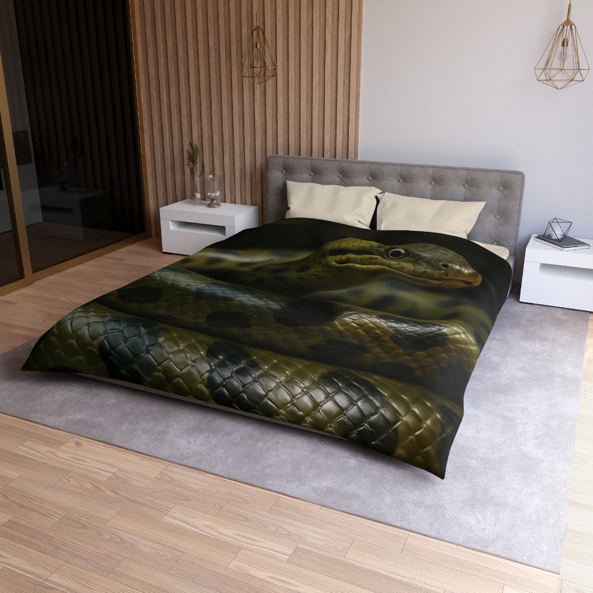 Silent Coil Green Anaconda duvets for gifts