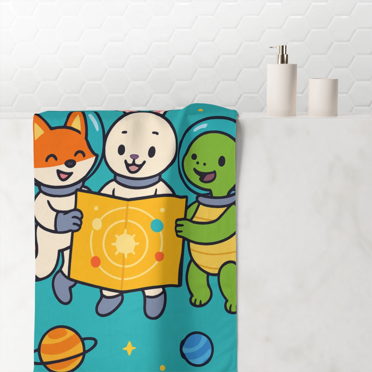 Starlight Space Explorers stylish beach towels