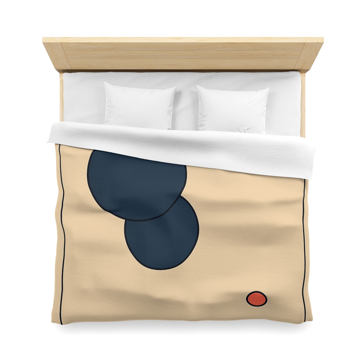 Offset Frame With Two Quiet Discs unique patterned duvets