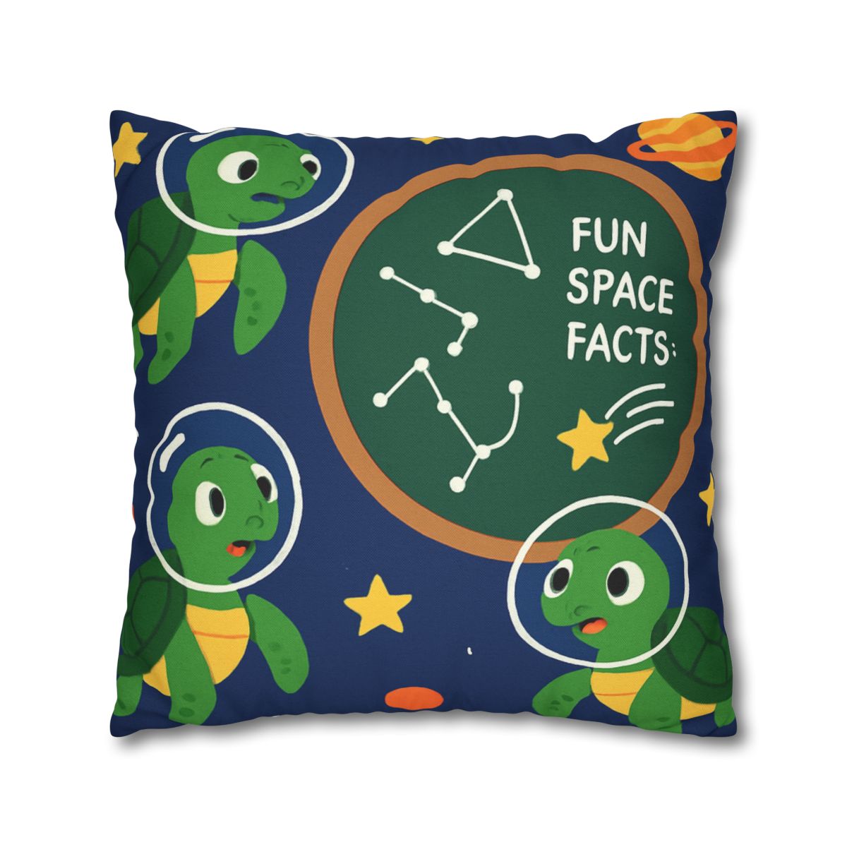 Space School Of Curious Sea Turtles custom pillow cases