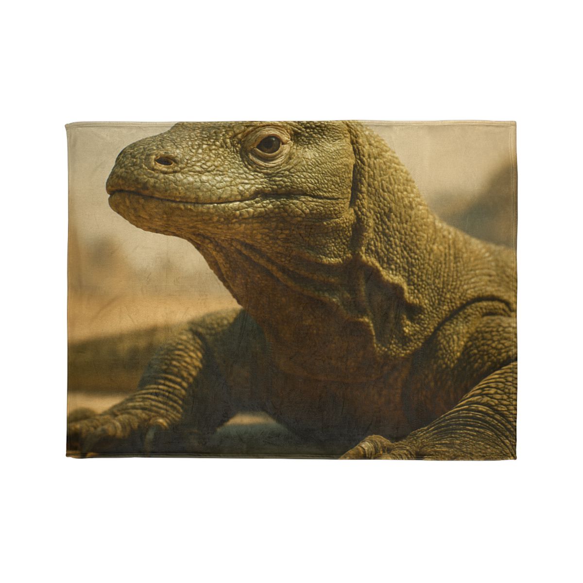Ancient Sentinel Komodo Dragon decorative home blankets