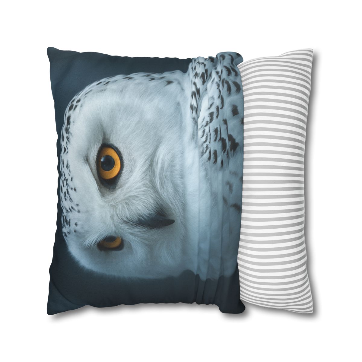 Midnight Watch Snowy Owl personalized pillow covers