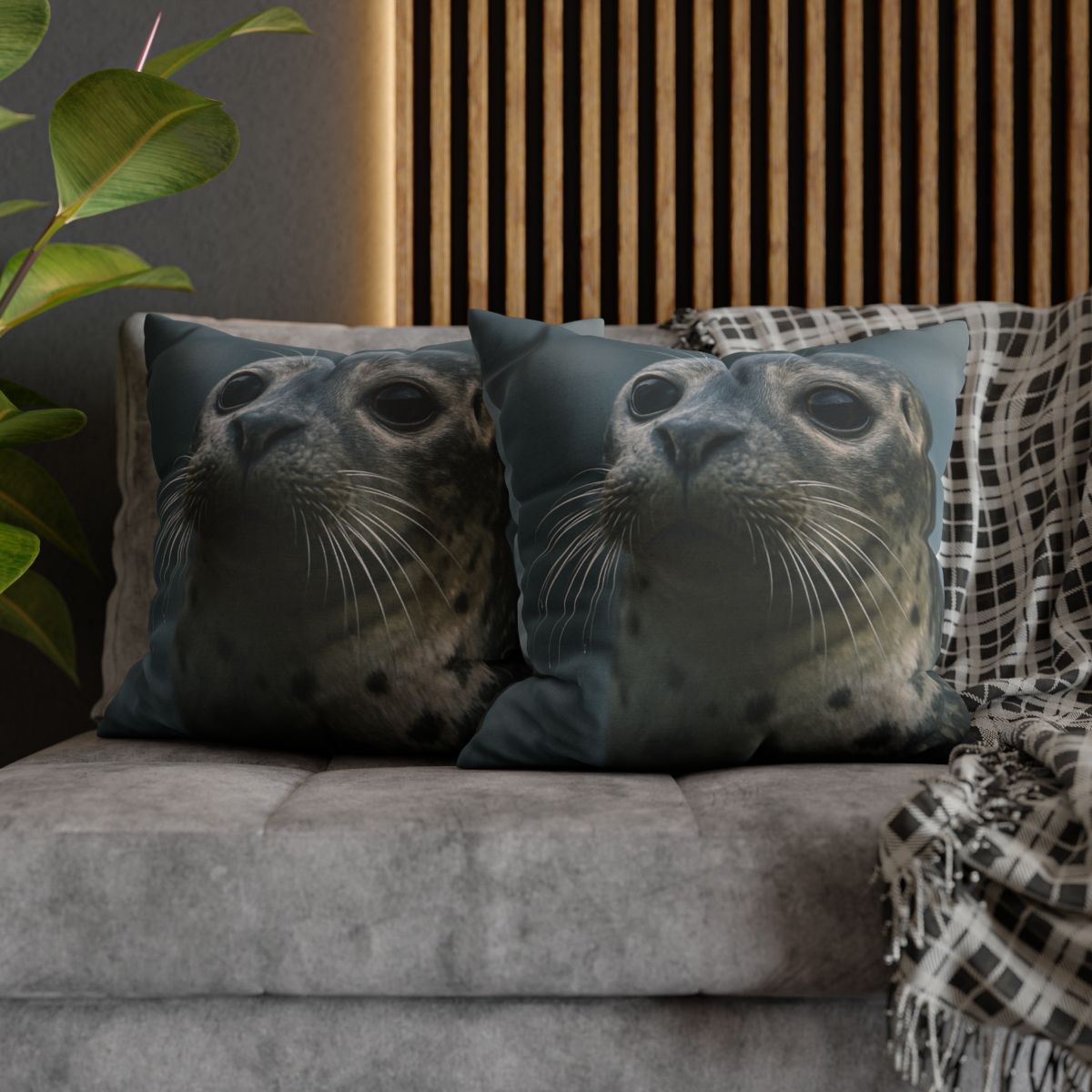 Harbor Seal Serene Gaze trendy patterned pillow cases
