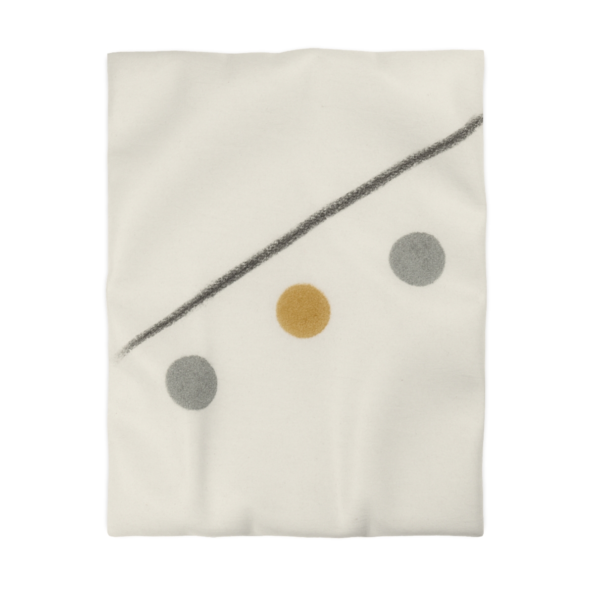 Diagonal Line And Triple Circles custom duvets